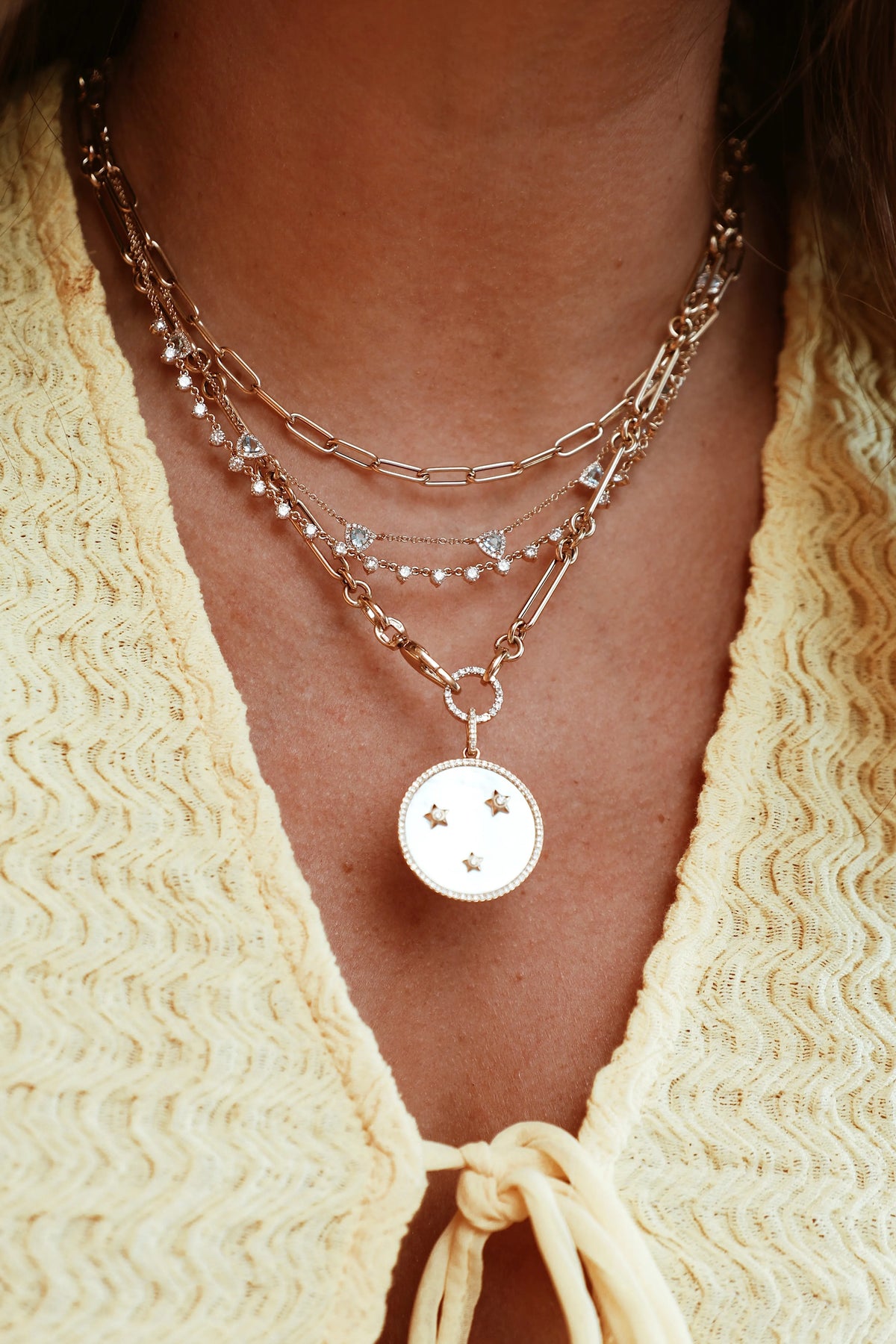 Mini Rounded Paper Clip Chain — Necklaces — Mama Bijoux fine jewelry