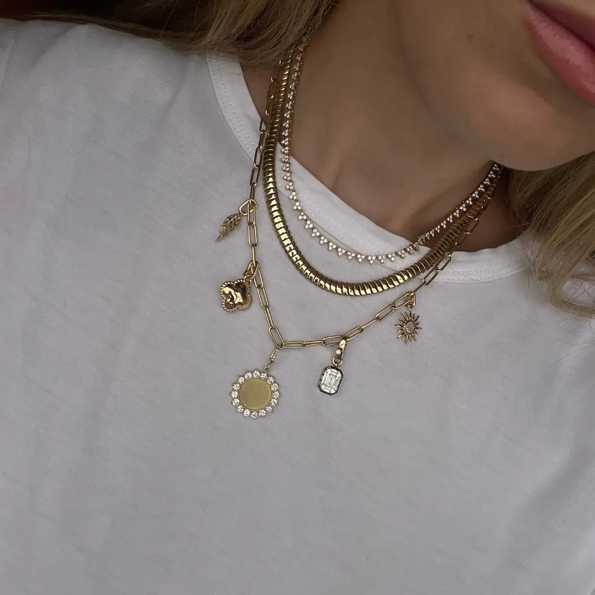 Mama Bijoux Fine jewelry 14k yellow gold natural diamonds