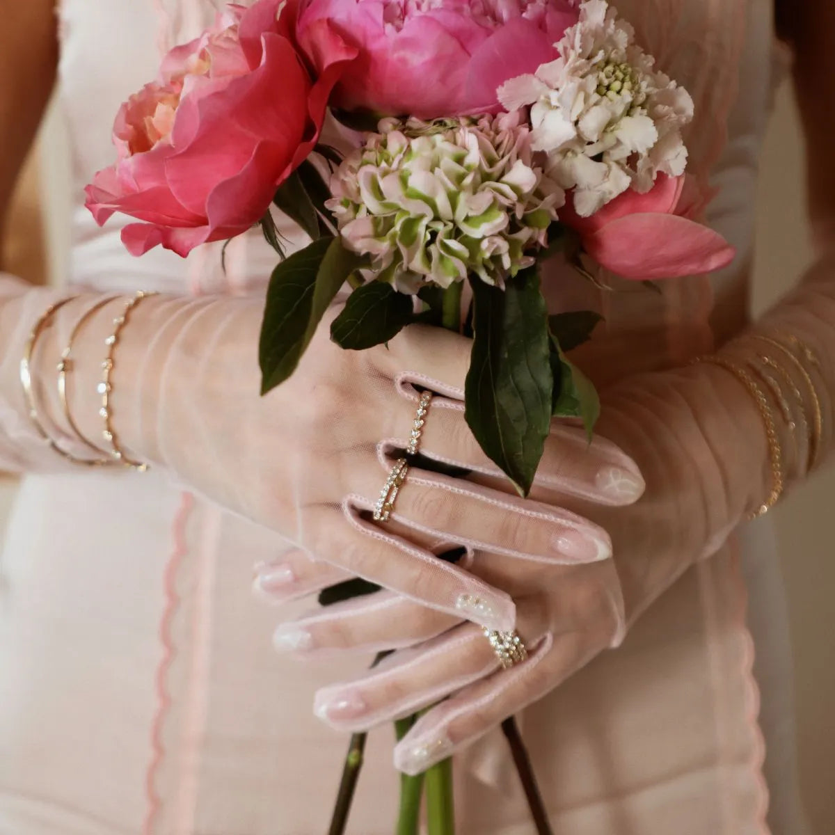 Bezel Diamond Heart Stacking Ring-Rings-Mama Bijoux