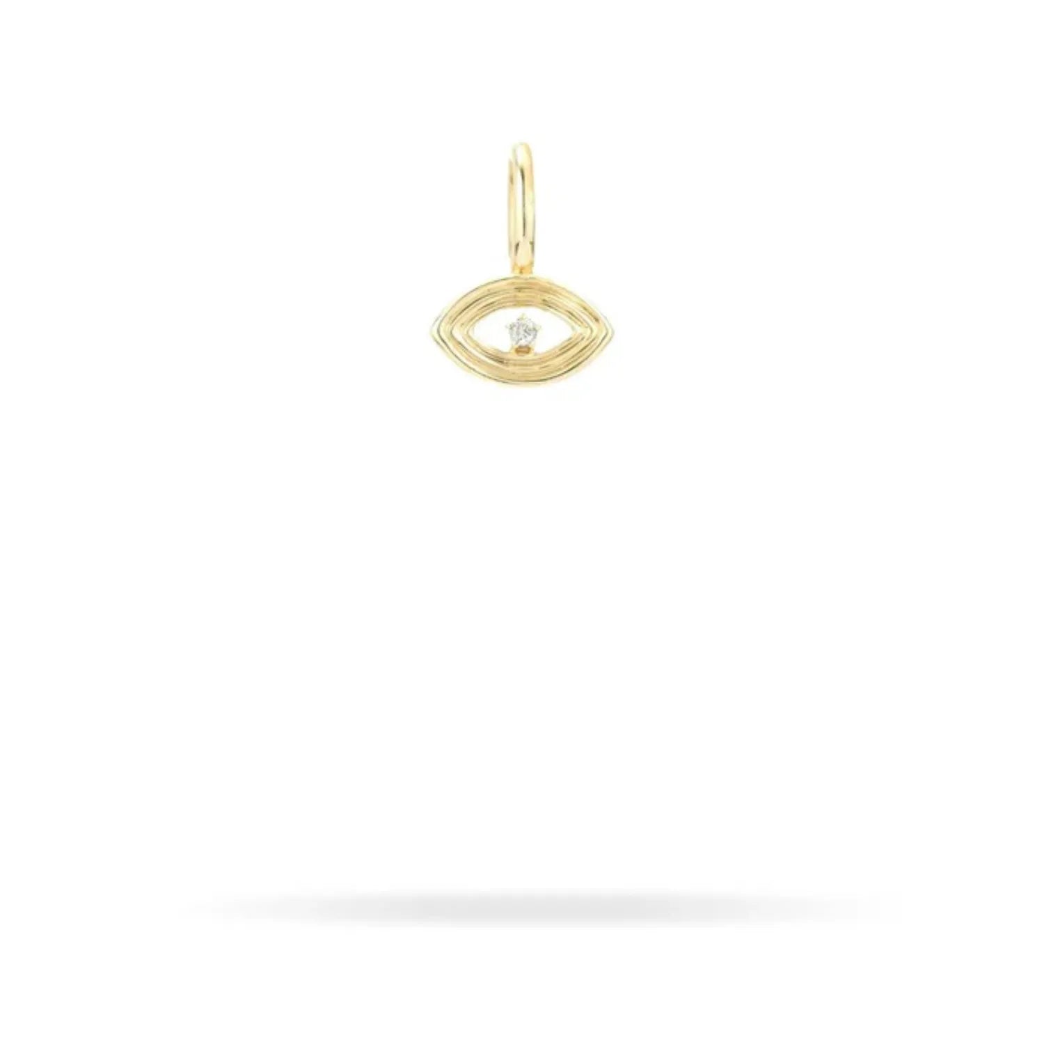 Adina Reyter Groovy Diamond Evil Eye Mini Charm white background