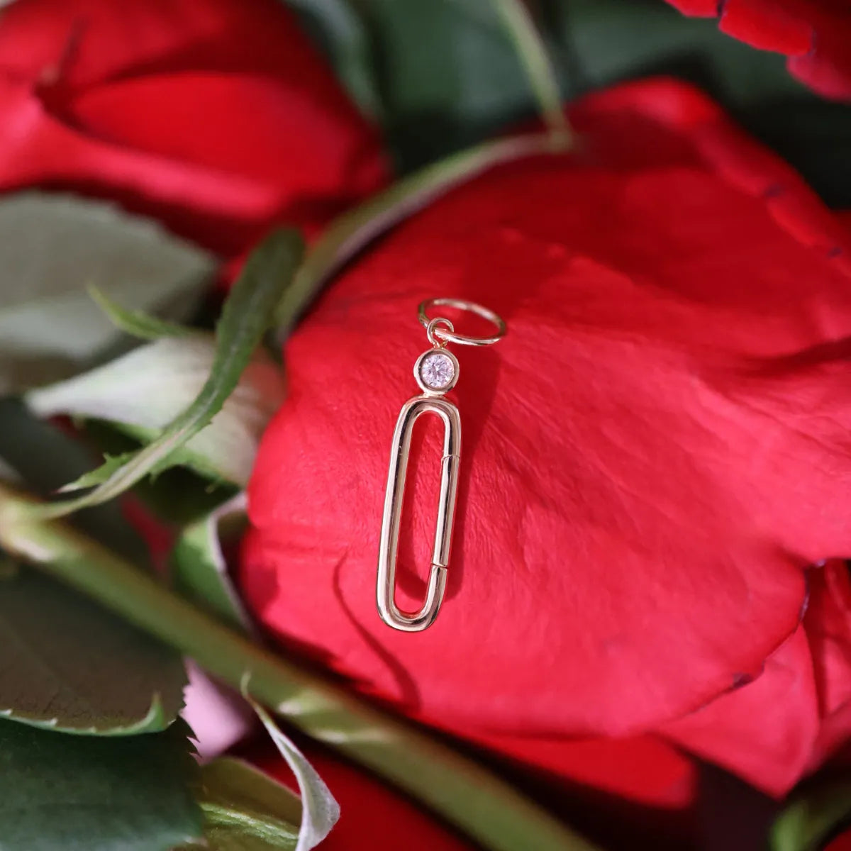 Bezel Diamond Charm Enhancer-Charm Enhancer-Mama Bijoux