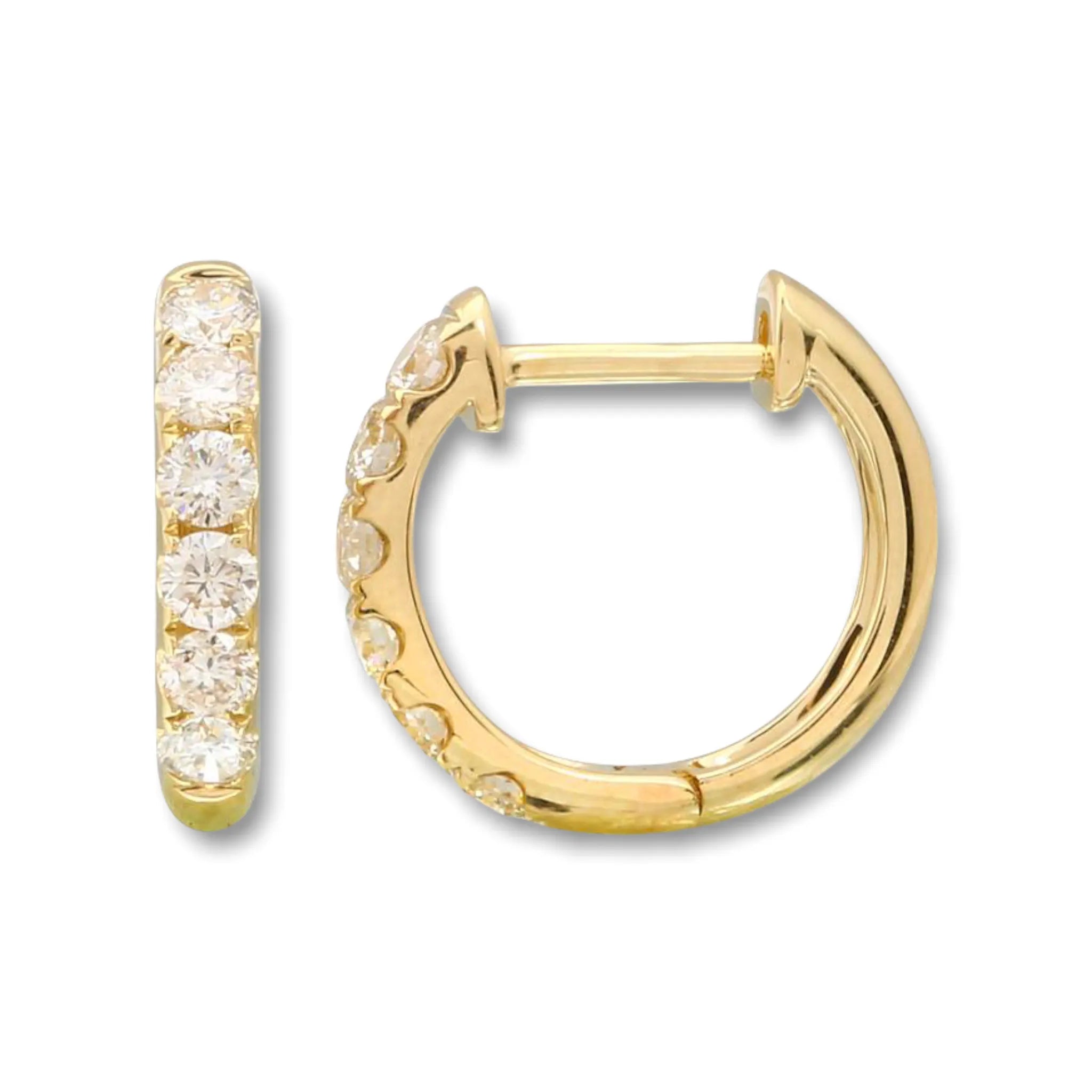 Bijoux Bijoux Diamond Earrings (12mm) — Earrings — Mama Bijoux fine jewelry