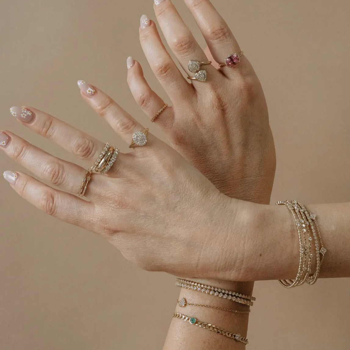 Mama Bijoux Fine Jewelry 14k Yellow Gold Natural Diamonds
