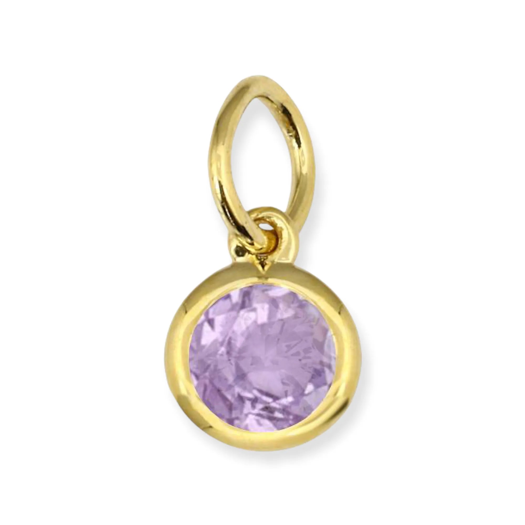 Birthstone Charms - Bezel Setting — Charms & Pendants — Mama Bijoux fine jewelry