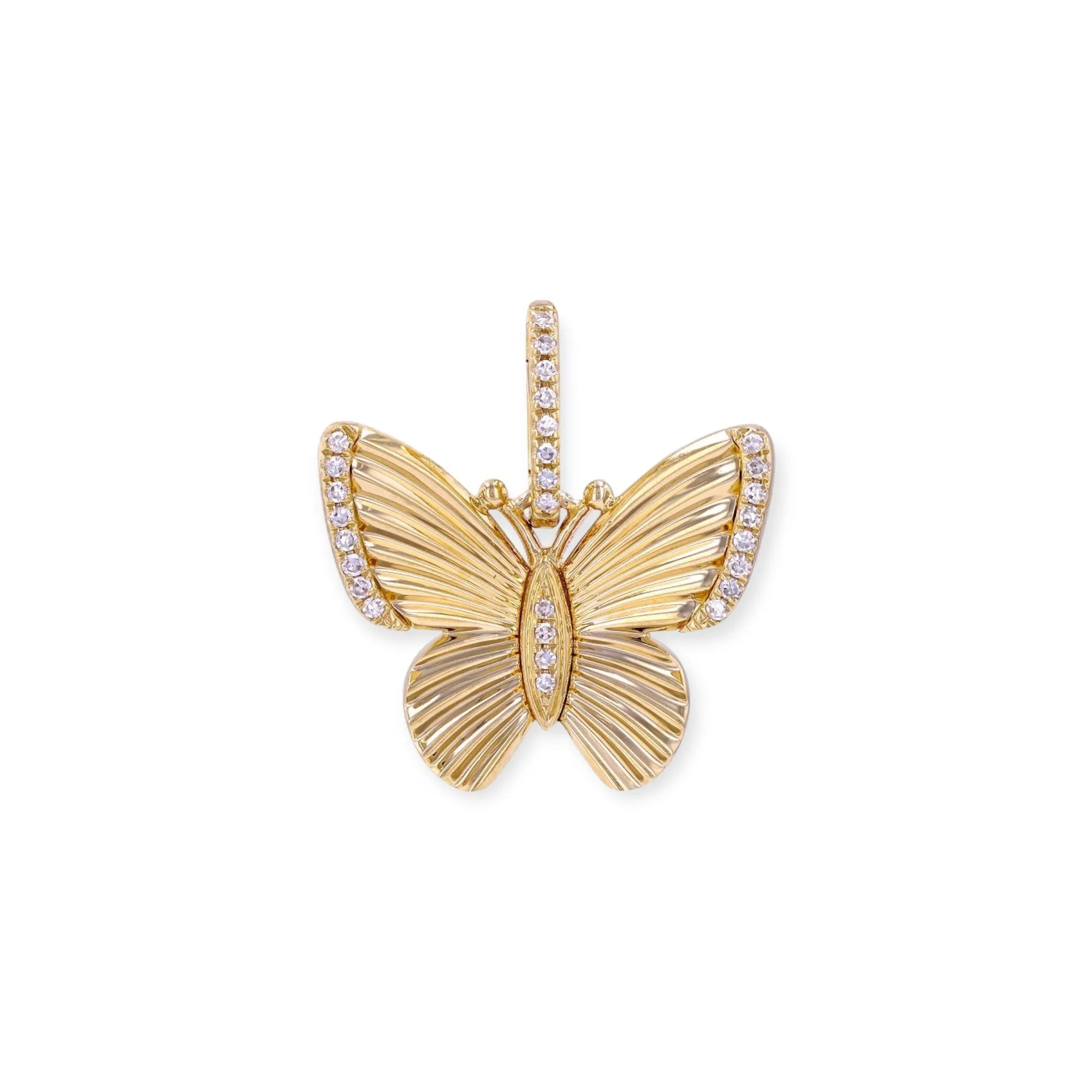 Butterfly Necklace Charm — Charms & Pendants — Mama Bijoux fine jewelry