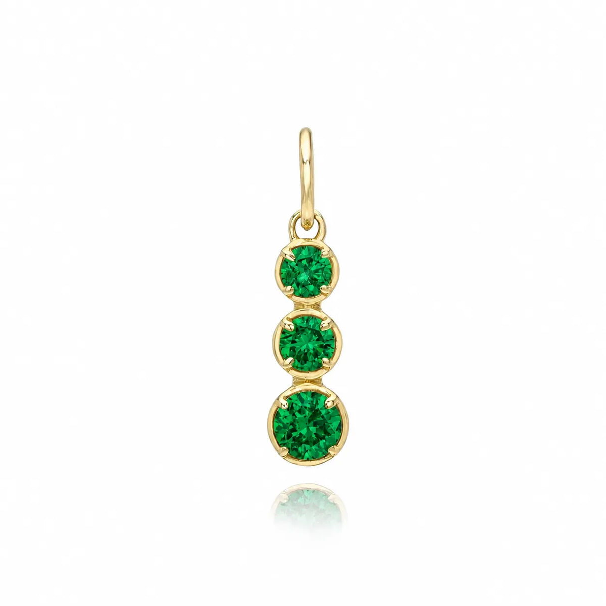 Graduated Stone Charm-Charms & Pendants-Mama Bijoux
