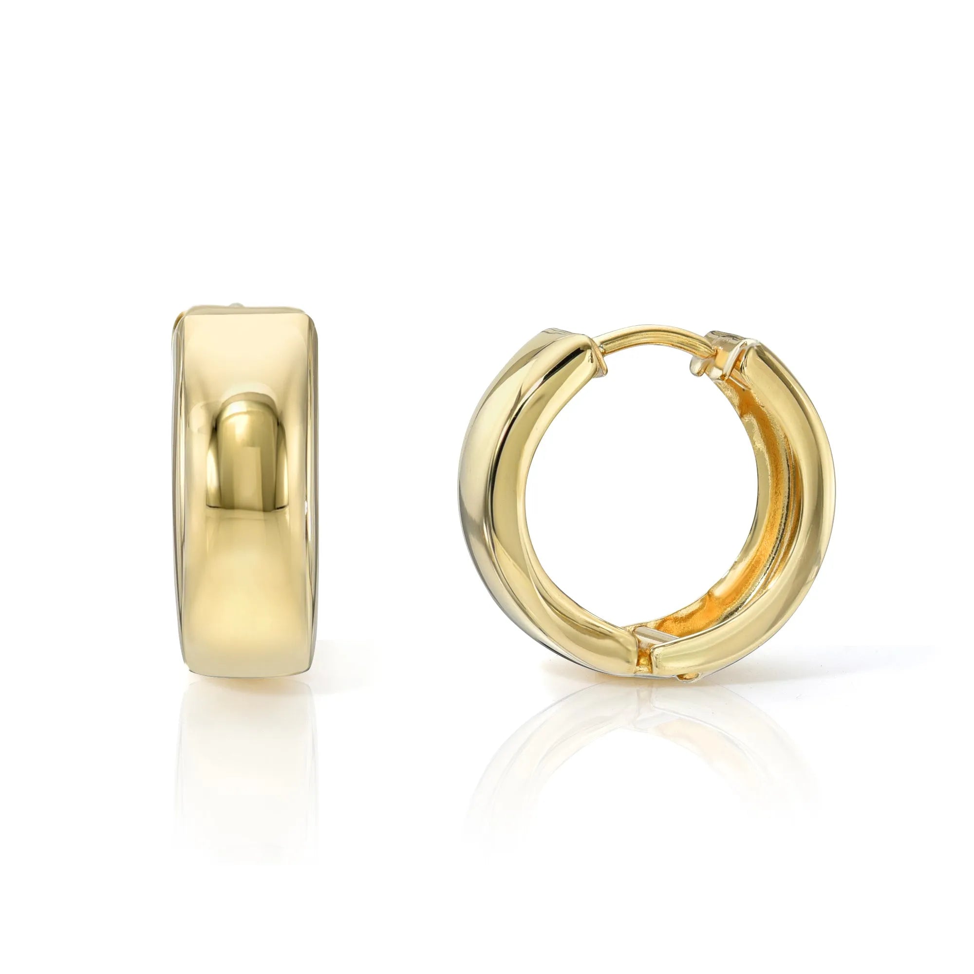 Chunky Hailey Huggie — Earrings — Mama Bijoux fine jewelry