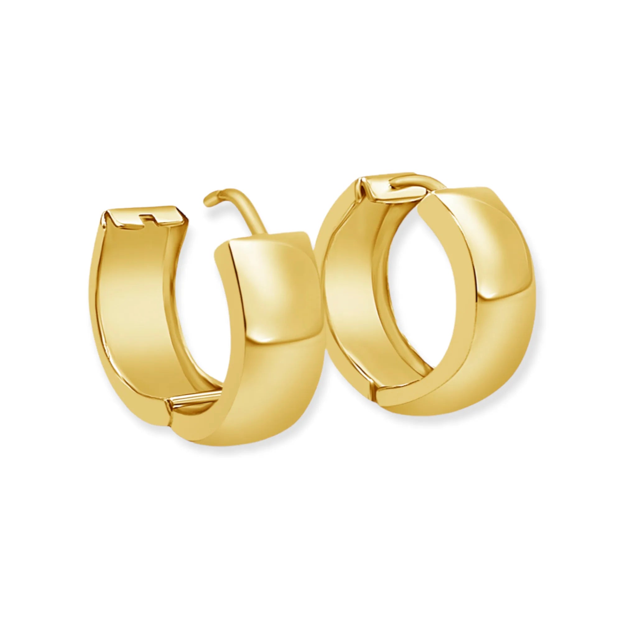 Chunky Hailey Huggie — Earrings — Mama Bijoux fine jewelry