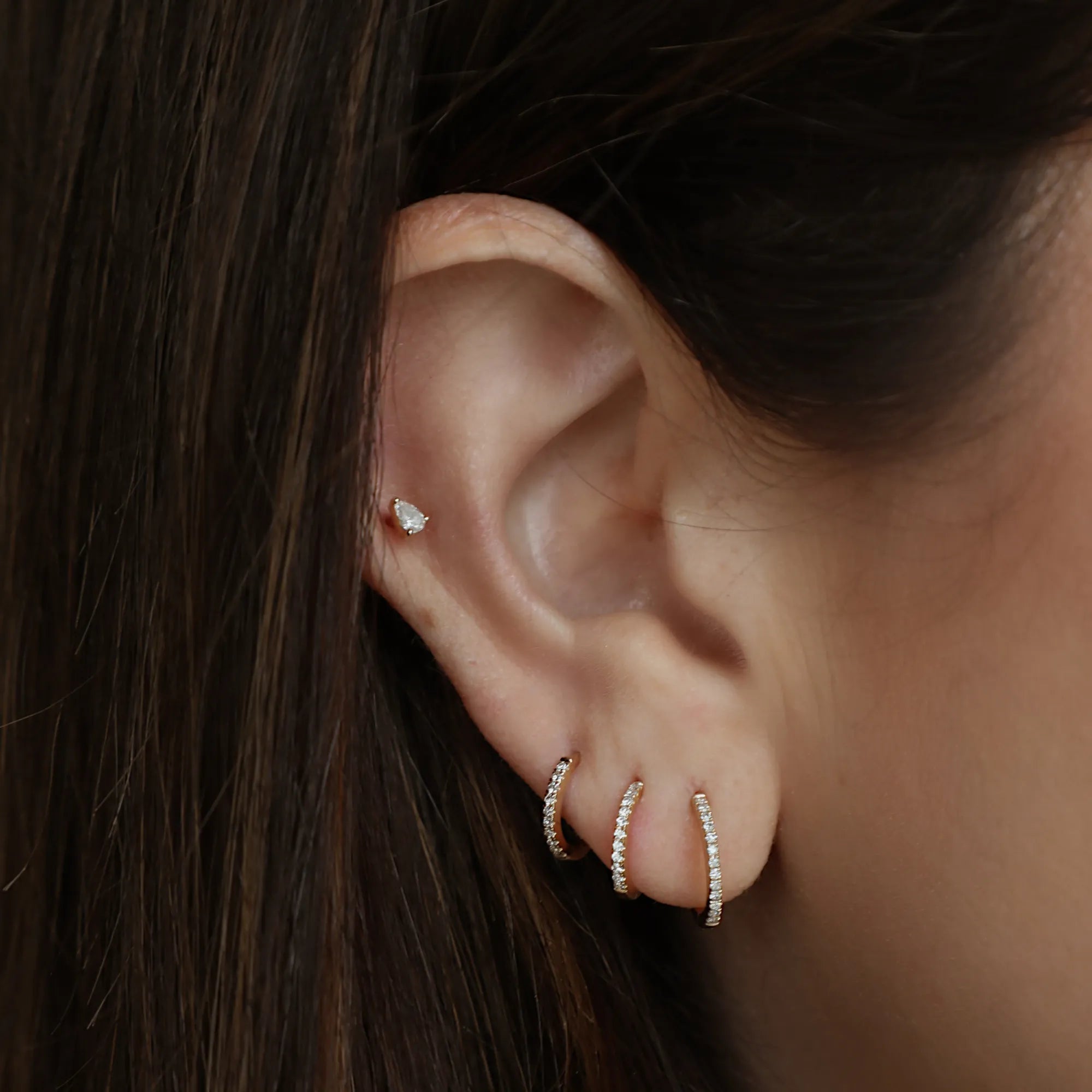 9mm 10mm and 11mm huggies in size reference on ear