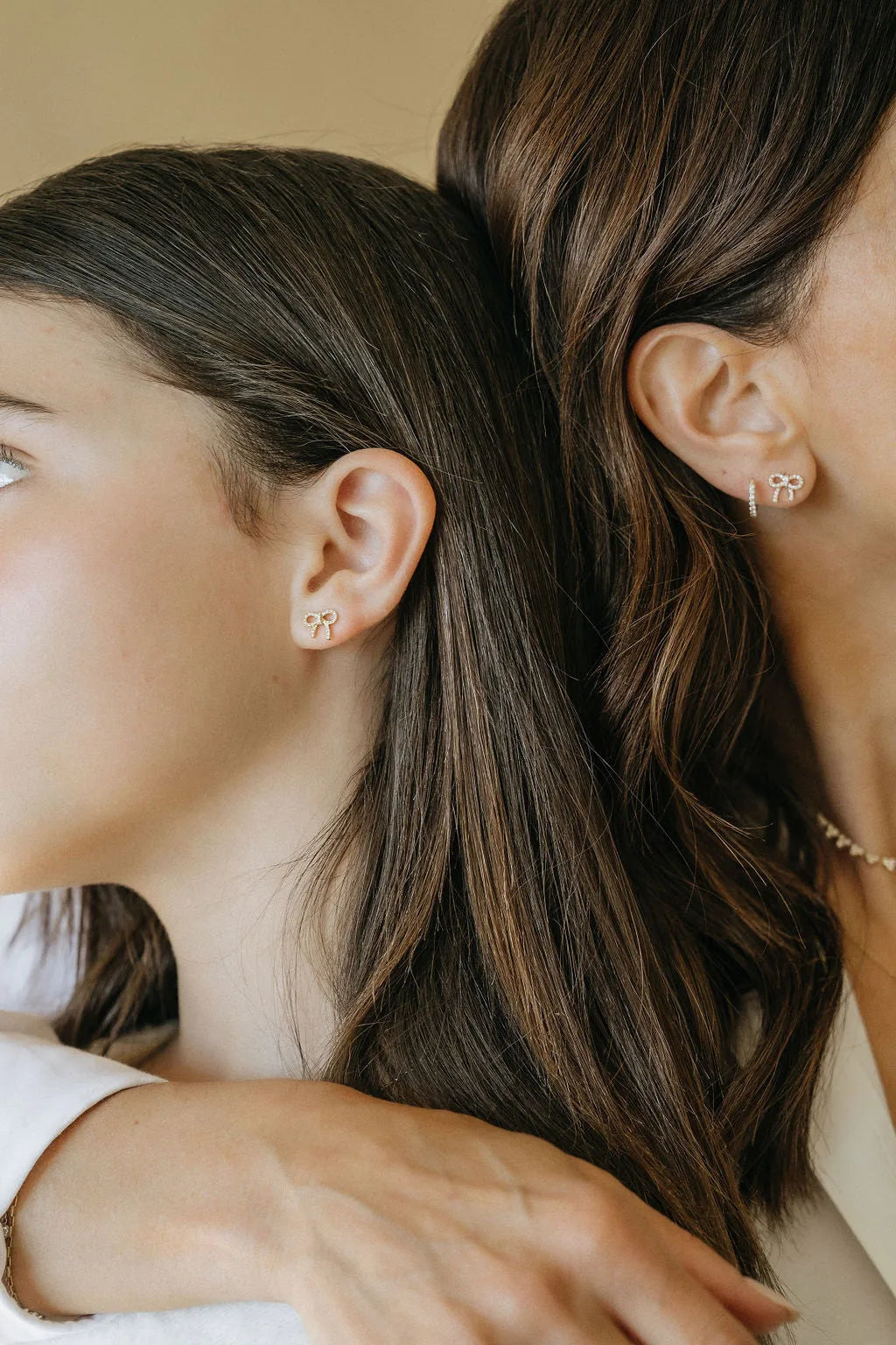 Diamond Bow Studs — Earrings — Mama Bijoux fine jewelry