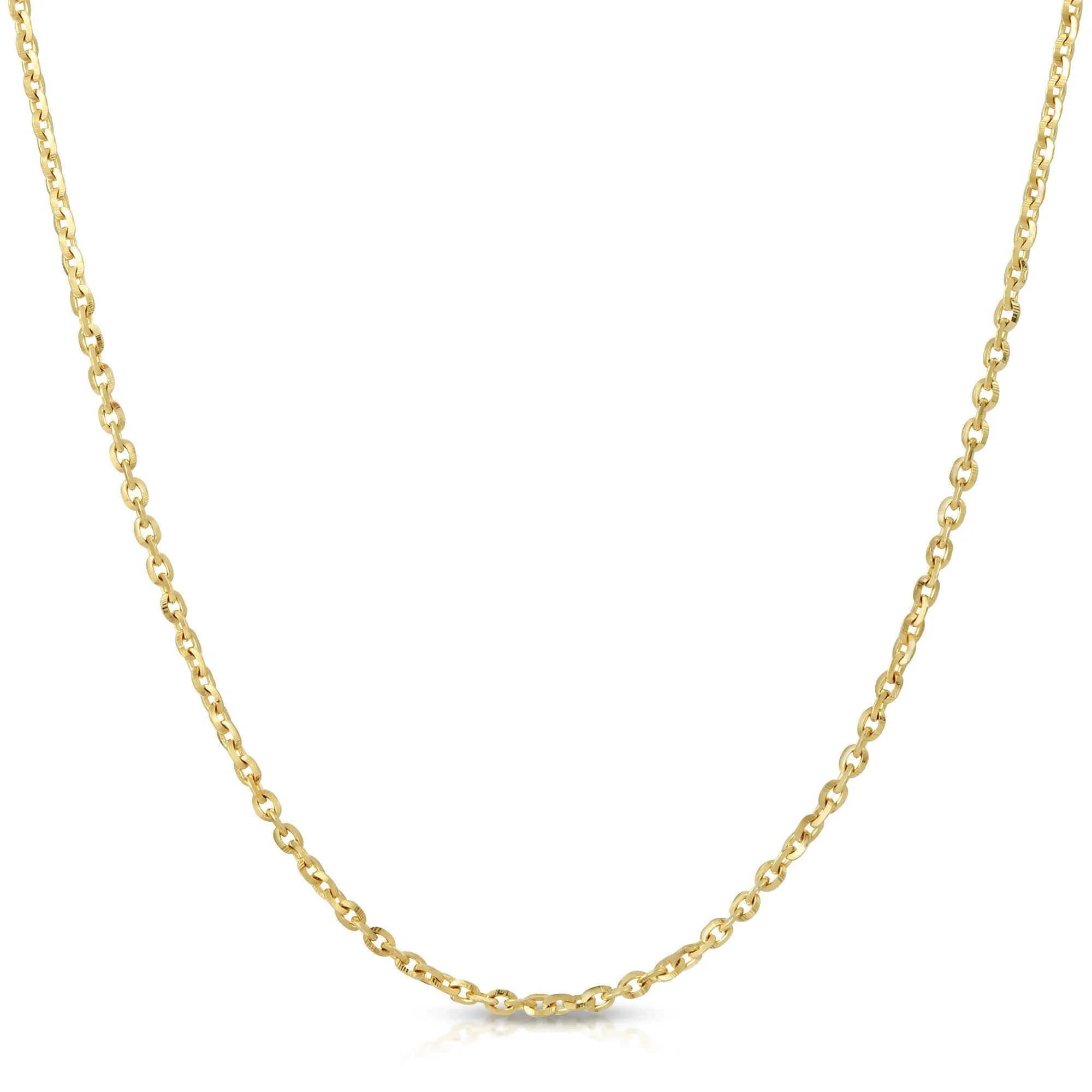 Diamond Cut 14k Gold Necklace Chain — Mama Bijoux fine jewelry