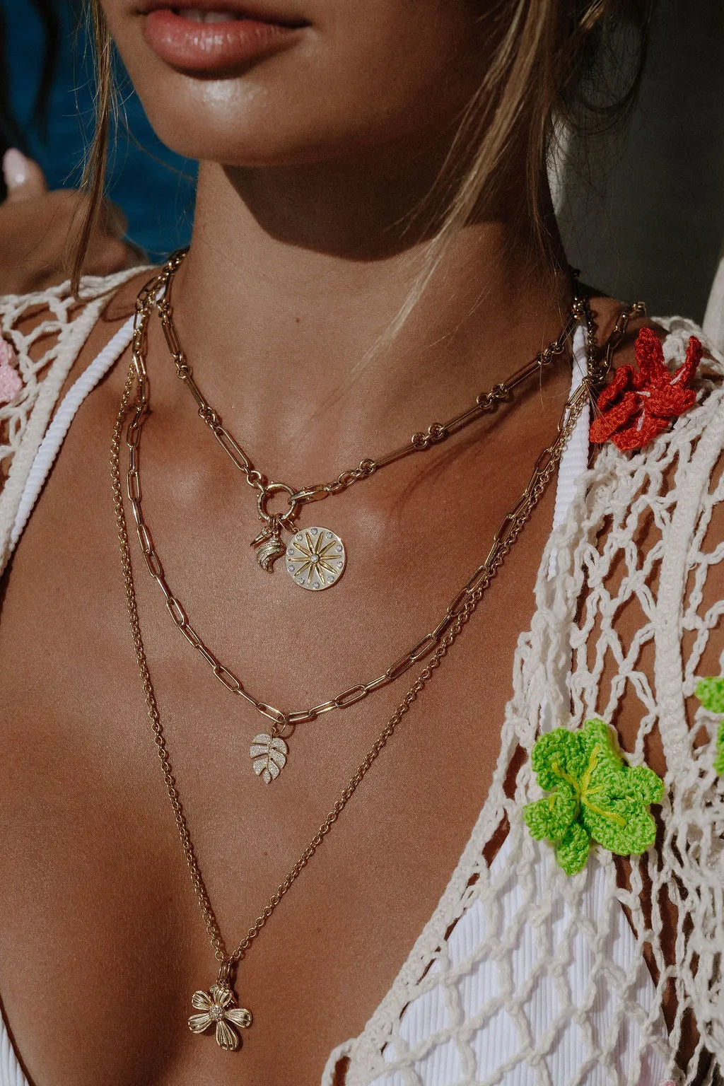 Diamond Sand Dollar Pendant — Charms & Pendants — Mama Bijoux fine jewelry