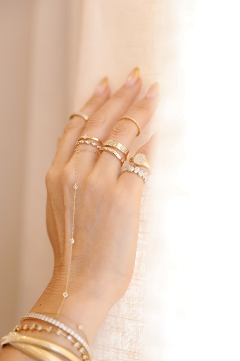 Diamond Hand Bracelet