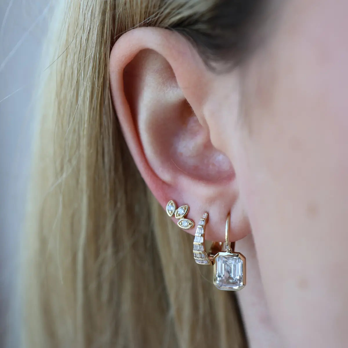 Mama Bjoux Fine Jewelry 14k yellow gold natural diamond
