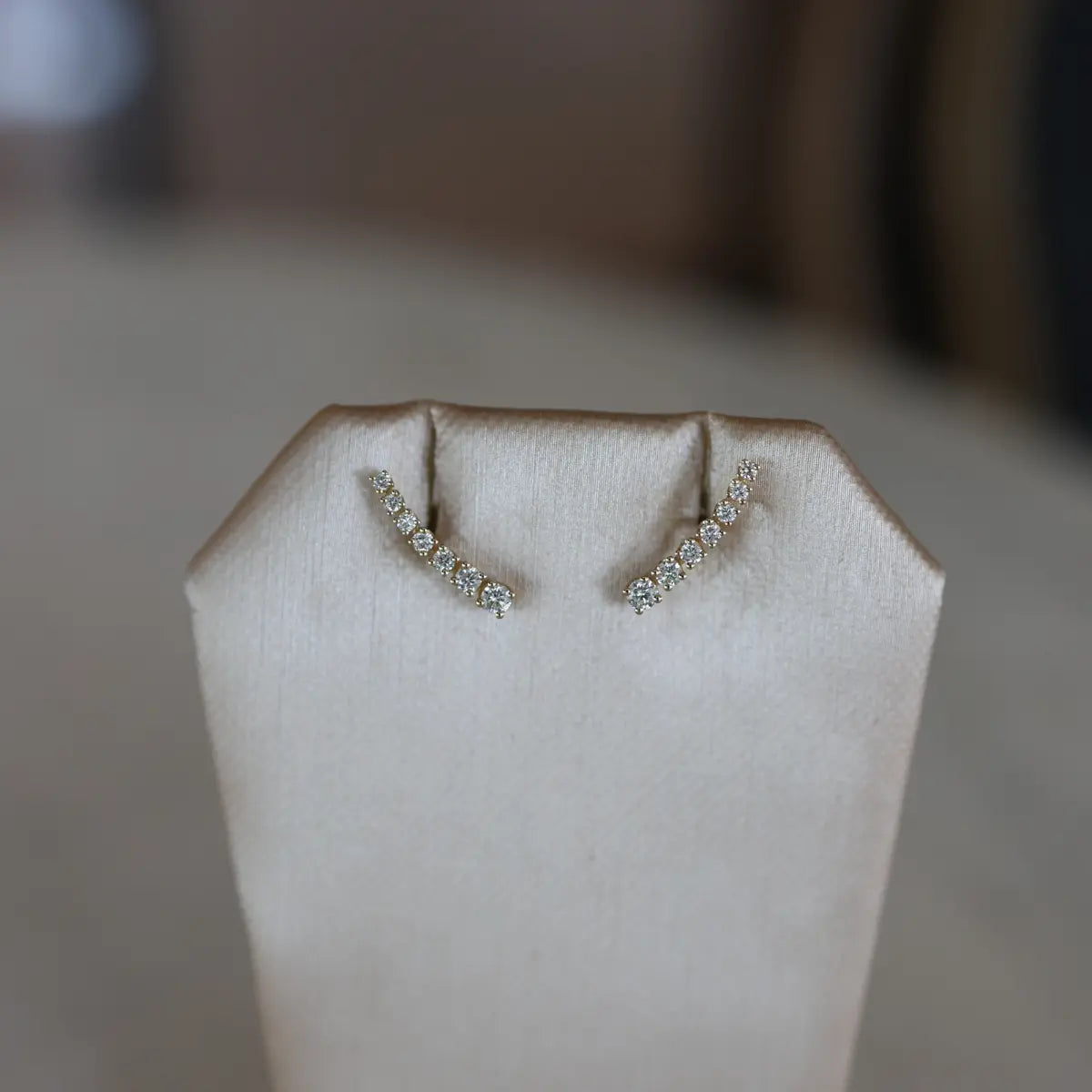 Graduating Cupcake Set Diamond Crawler Studs Mama Bijoux Fine Jewelry Natural Diamonds Yellow Gold