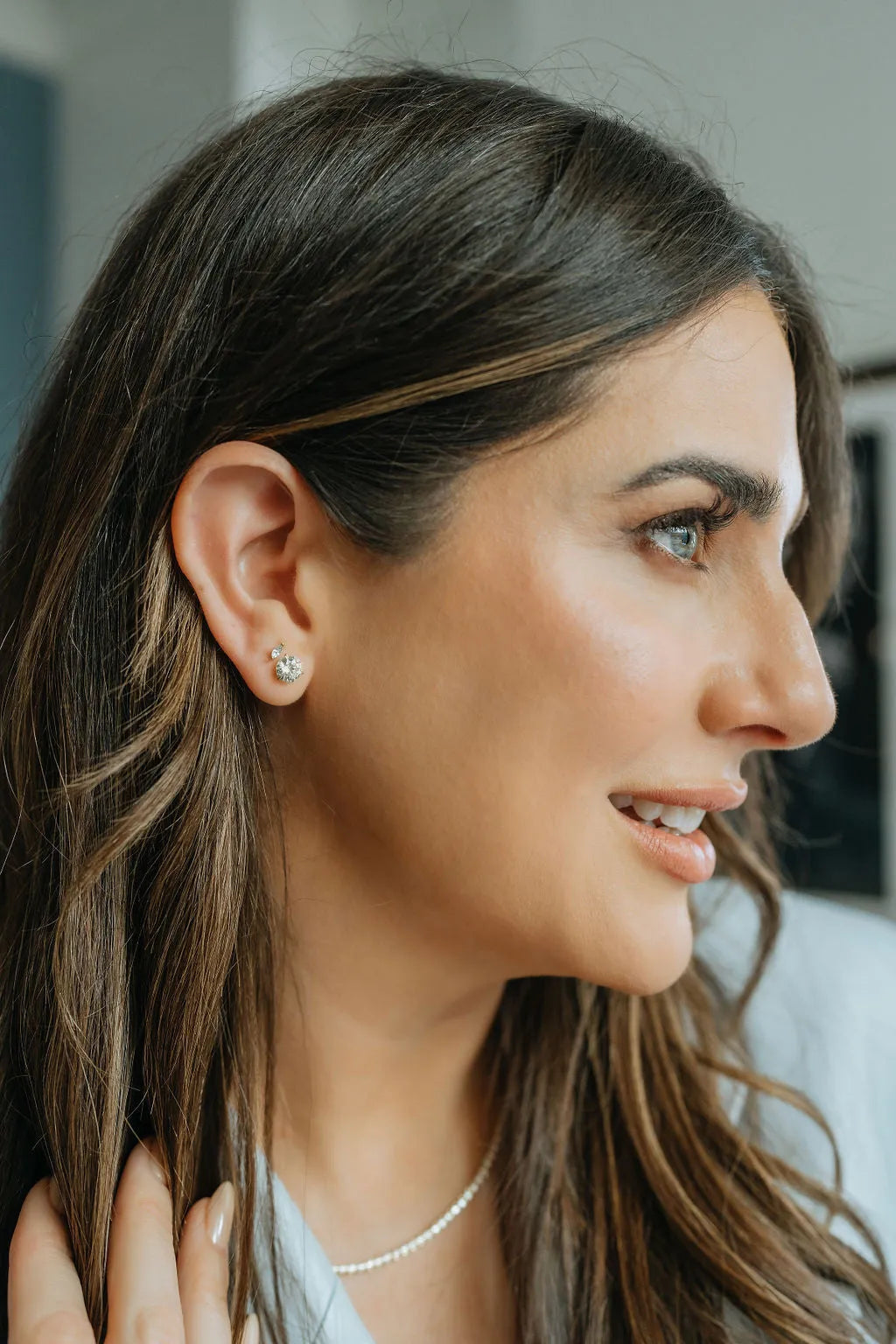 1ct Diamond Screwback Studs — Earrings — Mama Bijoux fine jewelry