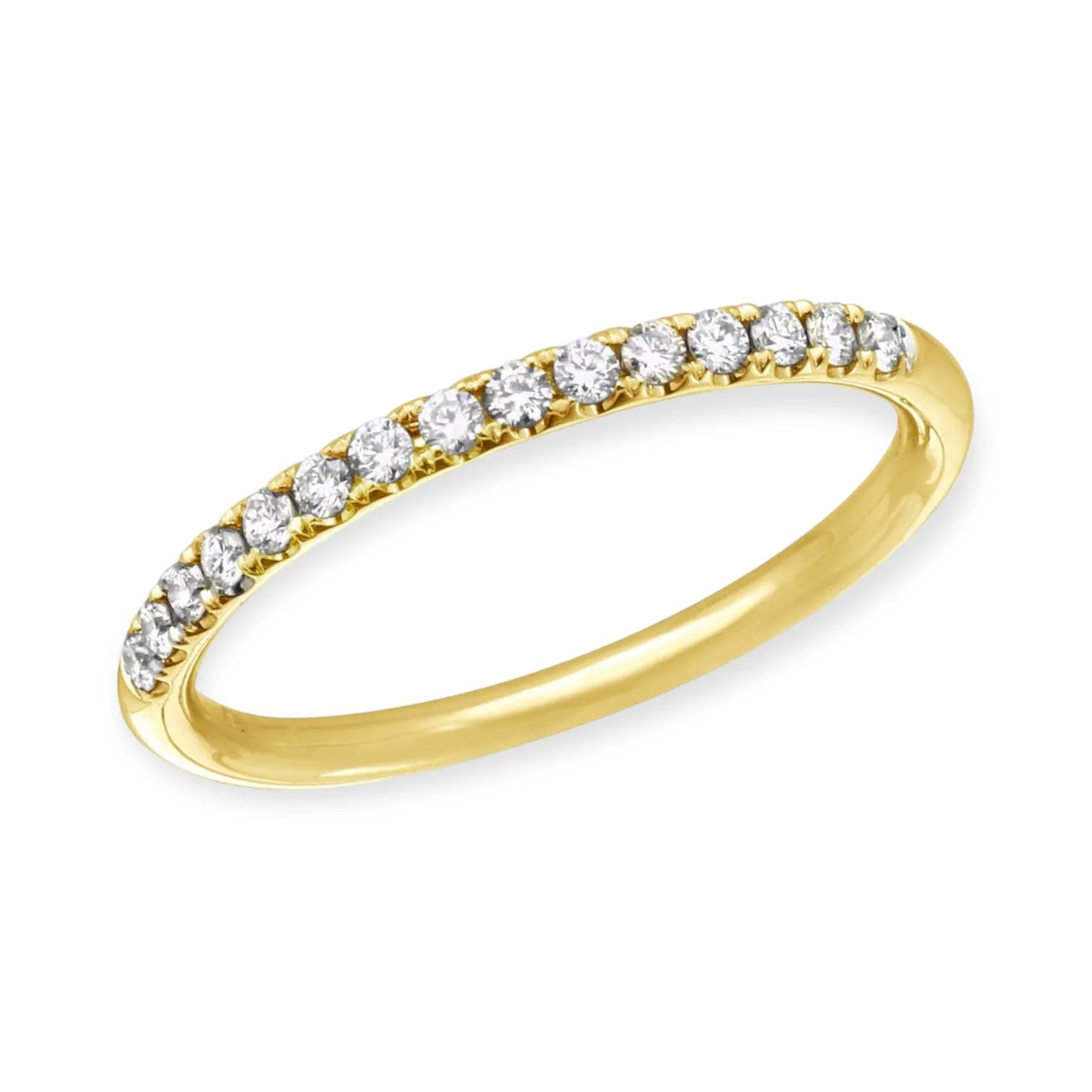 Half Diamond Eternity Band — Rings — Mama Bijoux fine jewelry