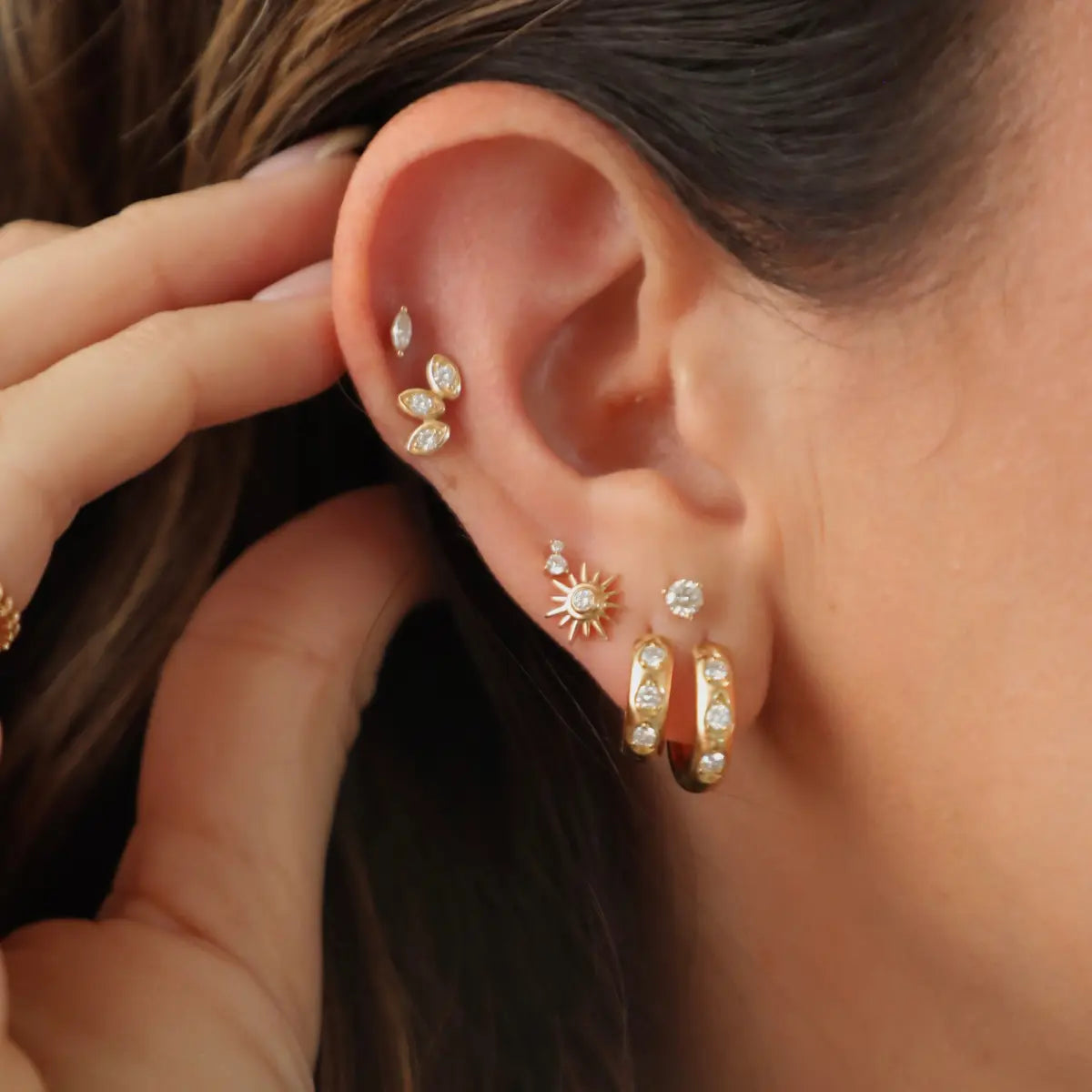 Mama Bijoux Fine Jewelry 14k yellow gold natural diamonds