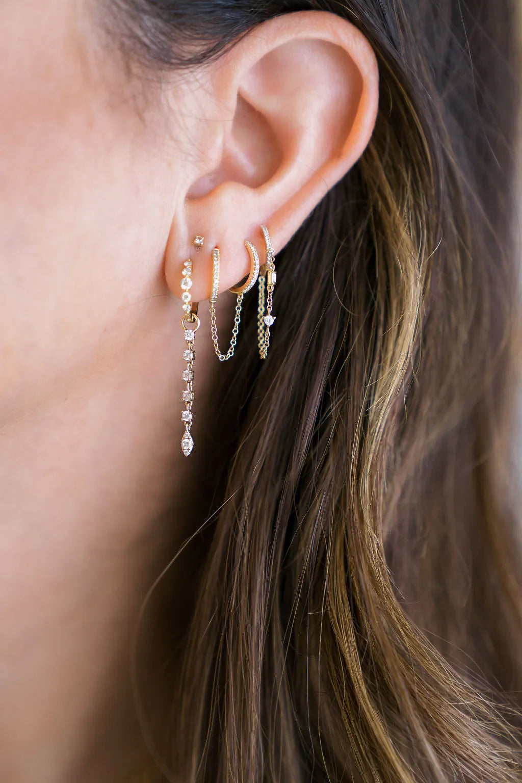 Itty Bitty Diamond Studs — Earrings — Mama Bijoux fine jewelry