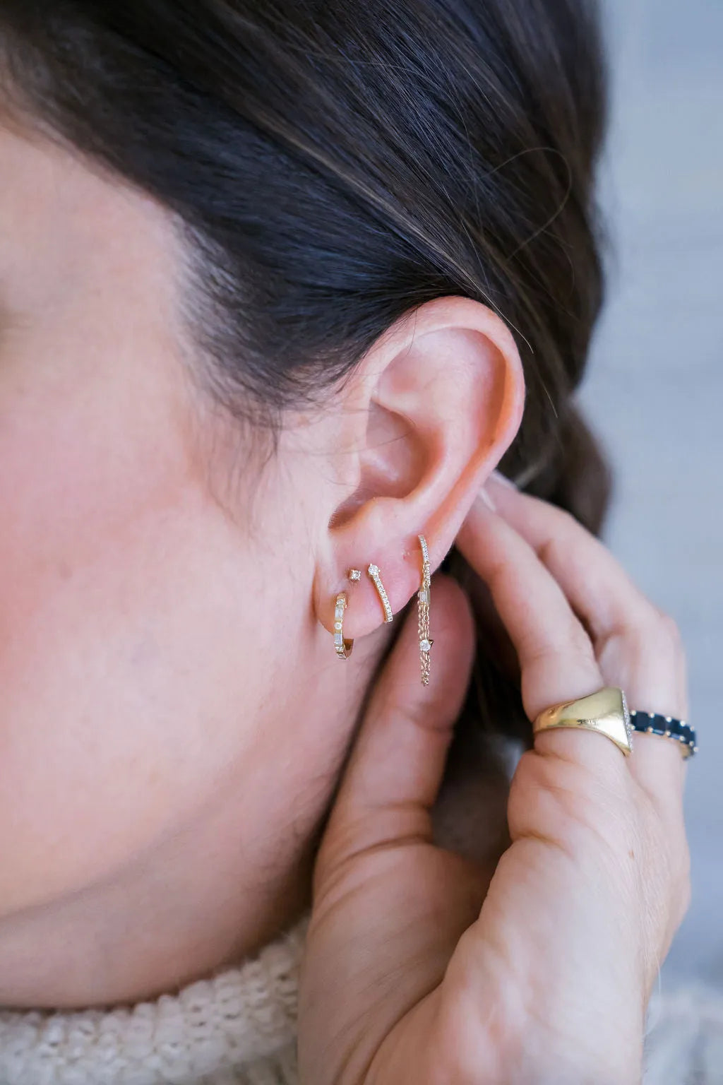 Itty Bitty Diamond Studs — Earrings — Mama Bijoux fine jewelry