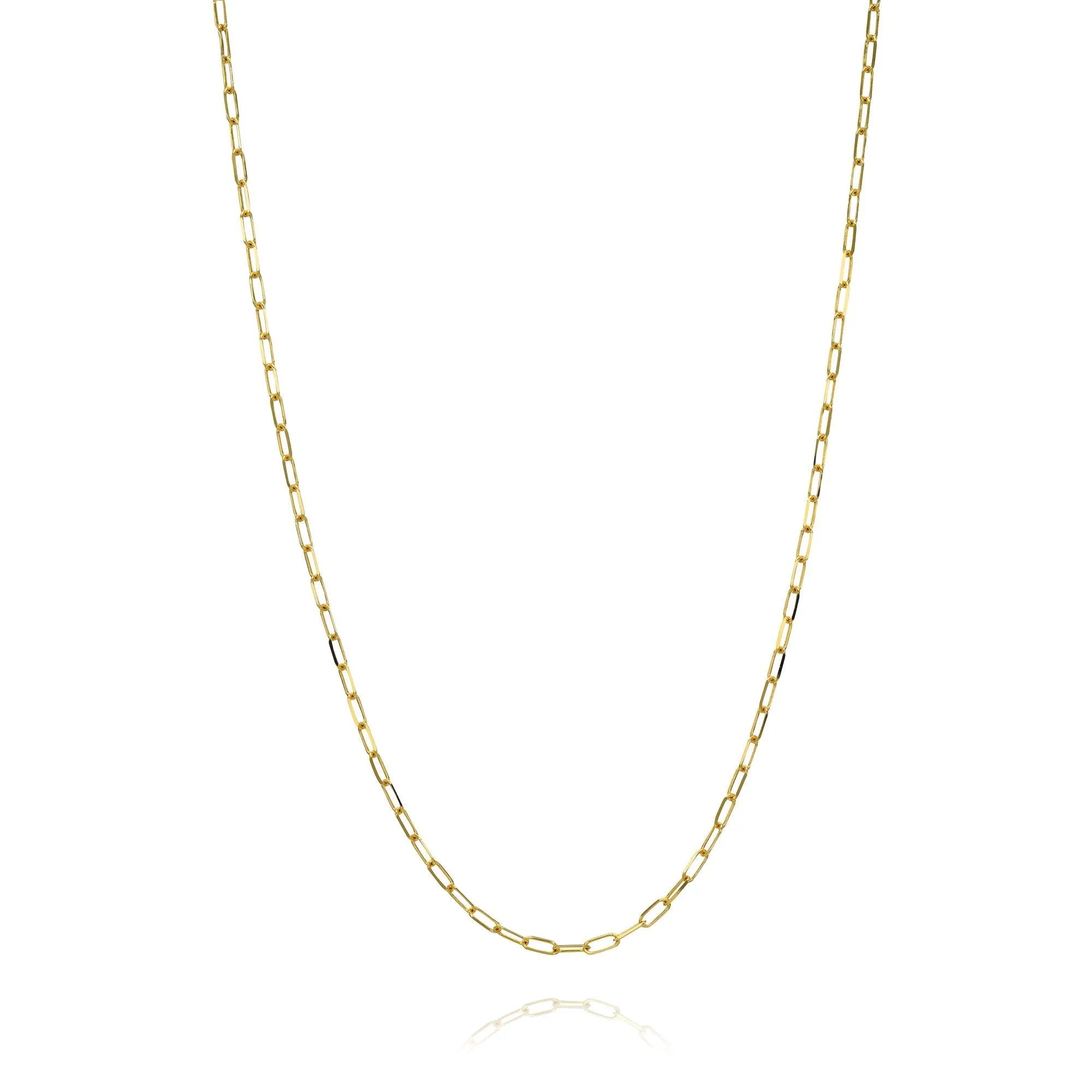 Itty Bitty Paperclip Chain Necklace — Necklaces — Mama Bijoux fine jewelry