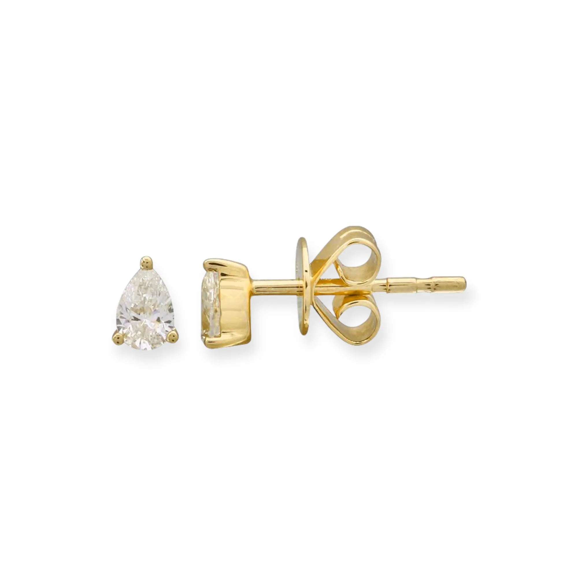 La Grande Pear Diamond Studs (3mm x 4.5mm) — Earrings — Mama Bijoux fine jewelry