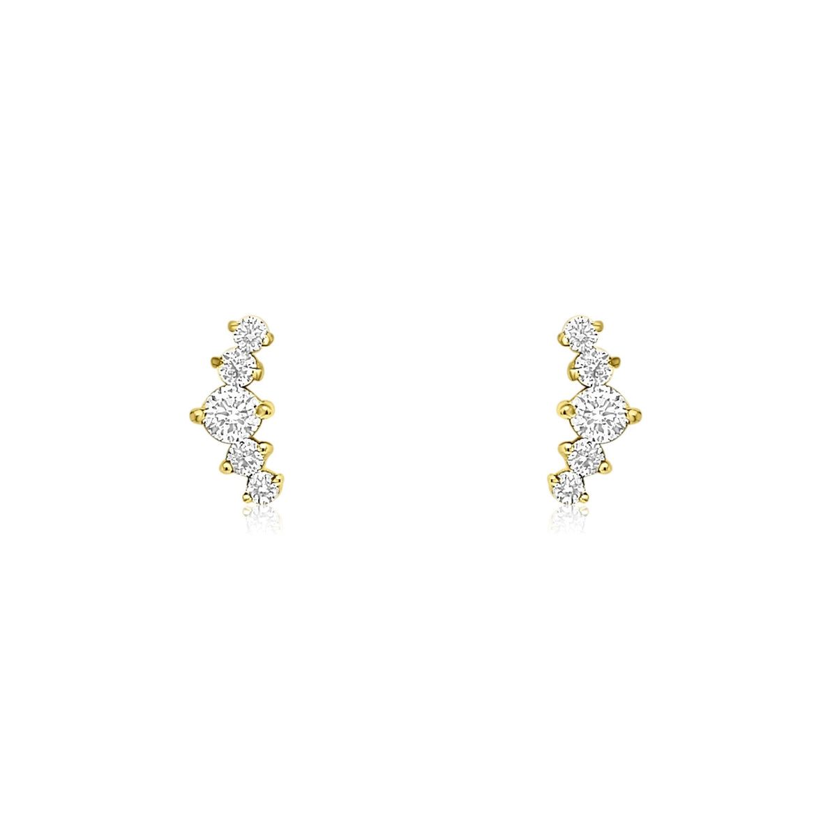 La Princesse Mini Diamond Studs — Earrings — Mama Bijoux fine jewelry