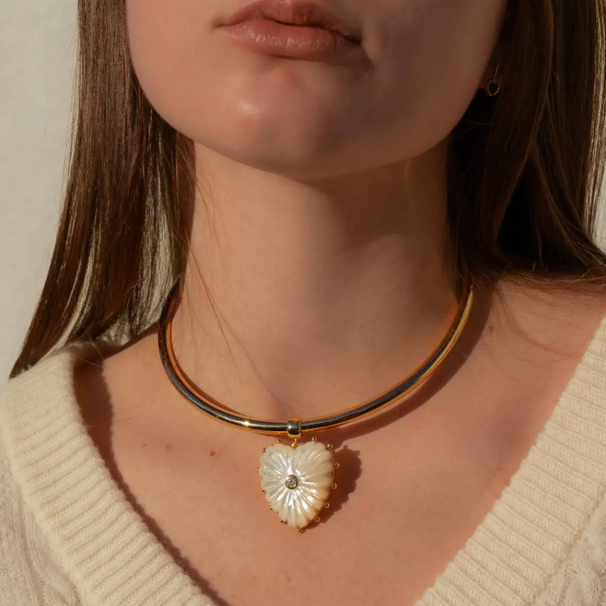 Malene Mother Of Pearl Bail Charm Mama Bijoux Fine Jewelry