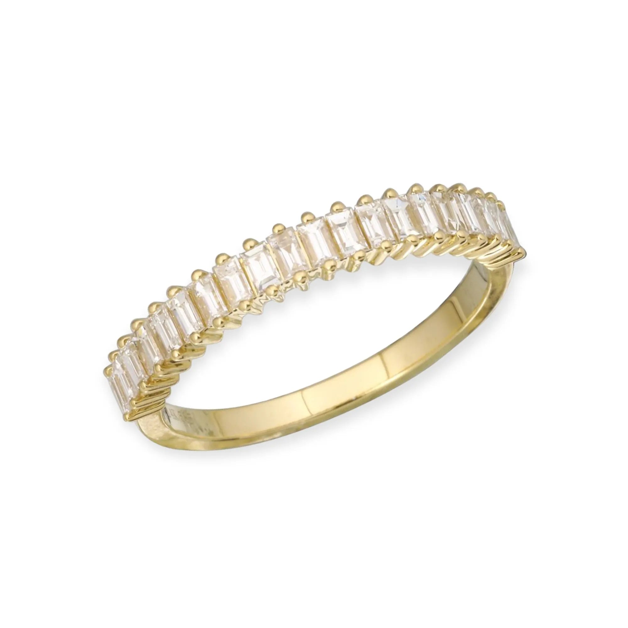 Mini Baguettes 14k Gold Diamond Ring — Rings — Mama Bijoux fine jewelry