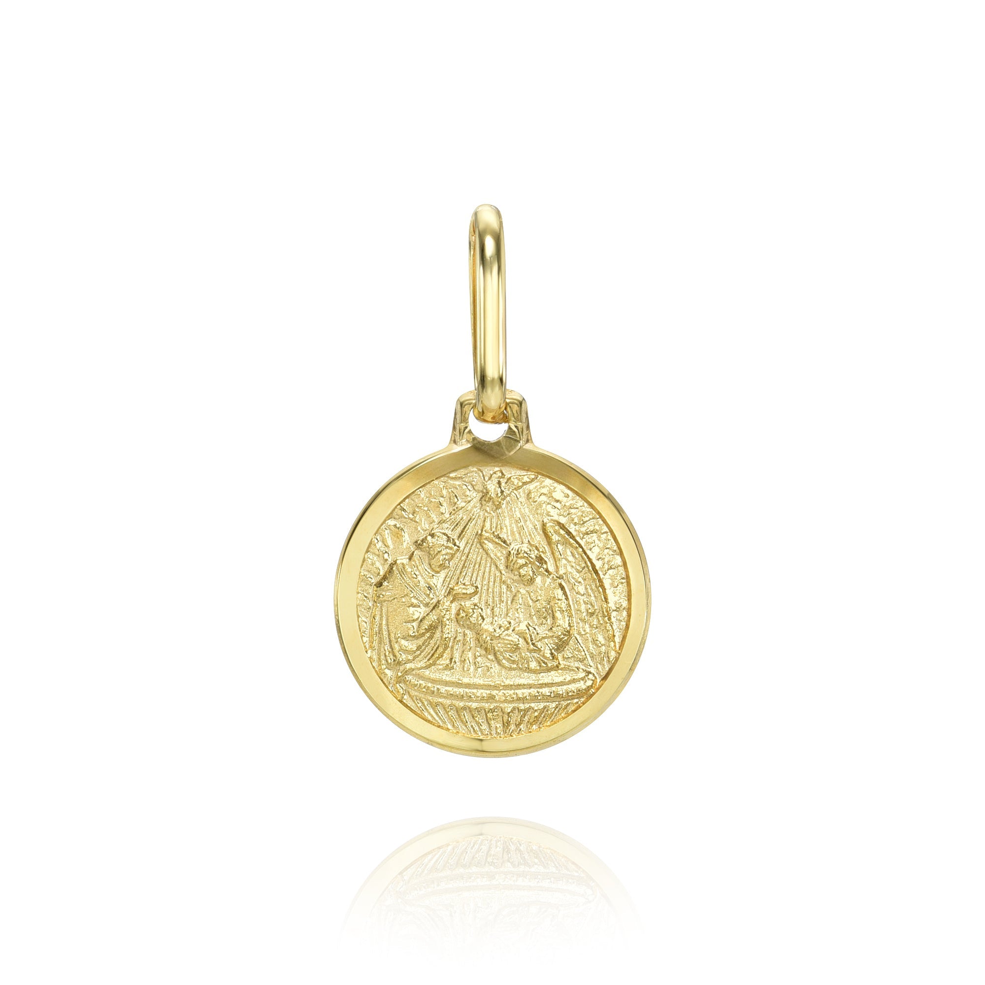 New store 14k Gold Religious Baptism Charm Pendant