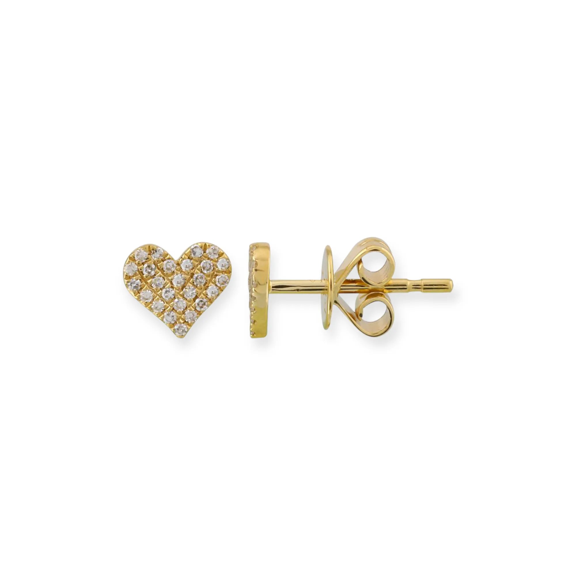 Mini Bijoux Heart Studs — Earrings — Mama Bijoux fine jewelry