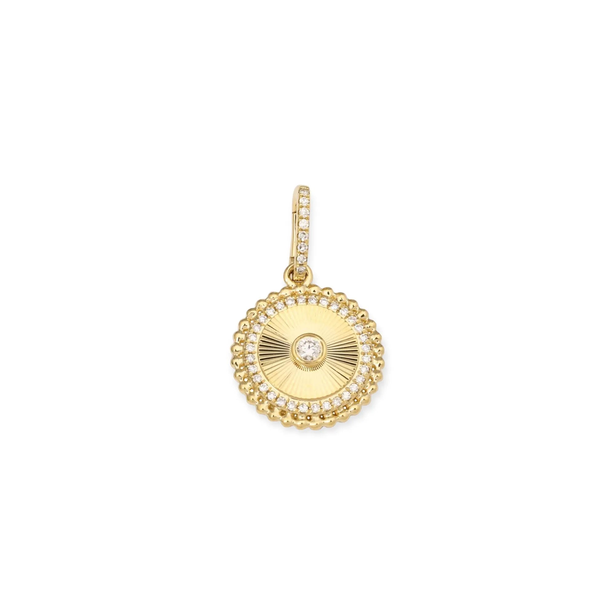 Mini Medallion Charm — Charms & Pendants — Mama Bijoux fine jewelry