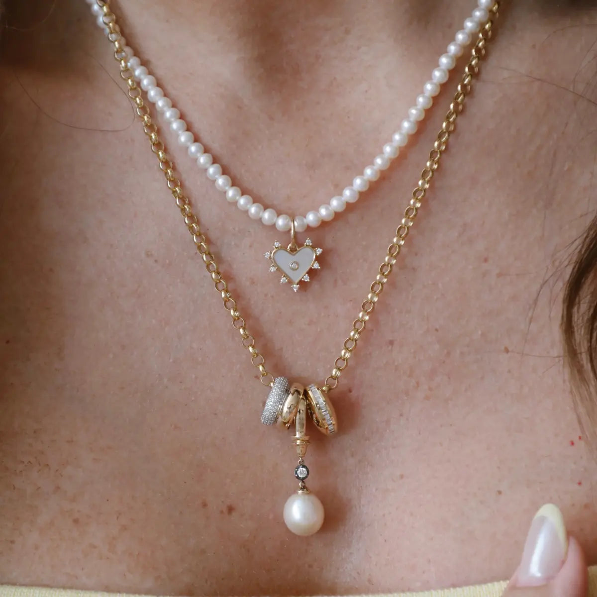 Mini Classic Natural Pearl Necklace Mama Bijoux Fine Jewelry