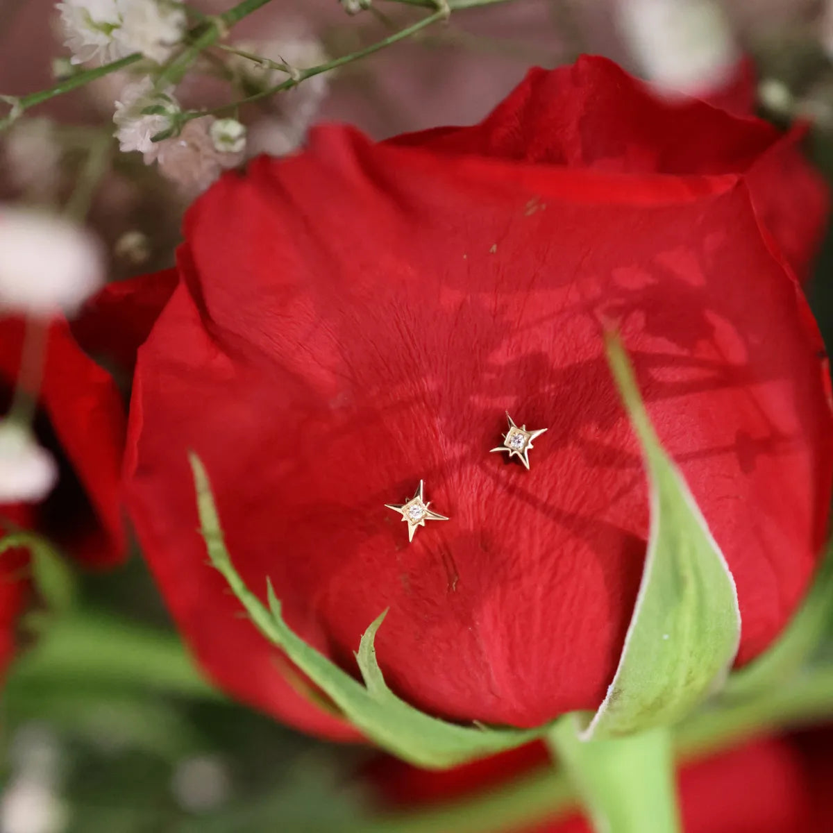 Mini North Star Stud Earrings-Earrings-Mama Bijoux