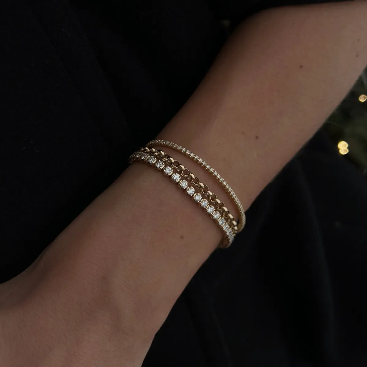 One of a Kind Tennis Bracelet-Bracelets-Mama Bijoux