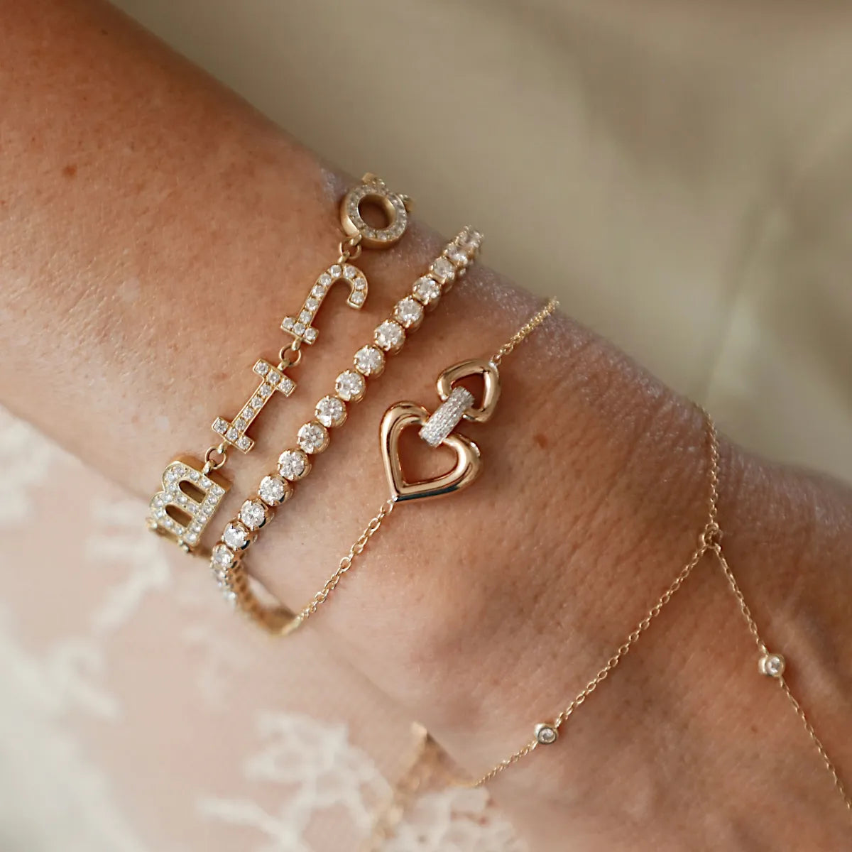 One of a Kind Tennis Bracelet-Bracelets-Mama Bijoux