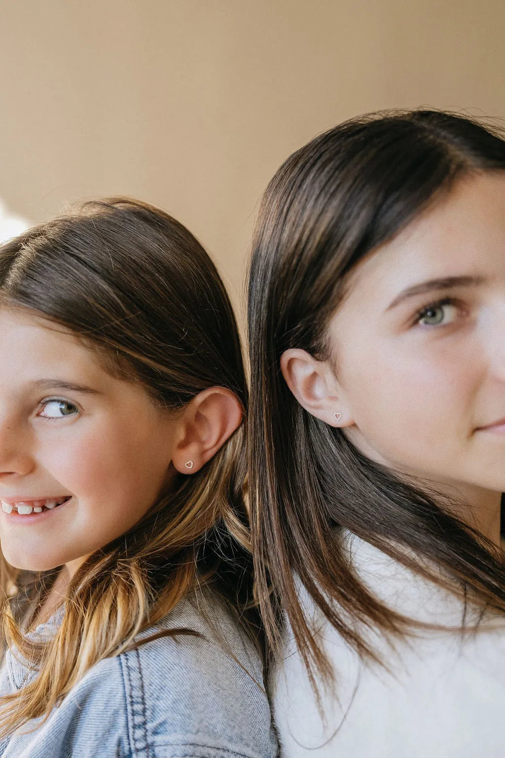 Open Heart Diamond Studs — Earrings — Mama Bijoux fine jewelry