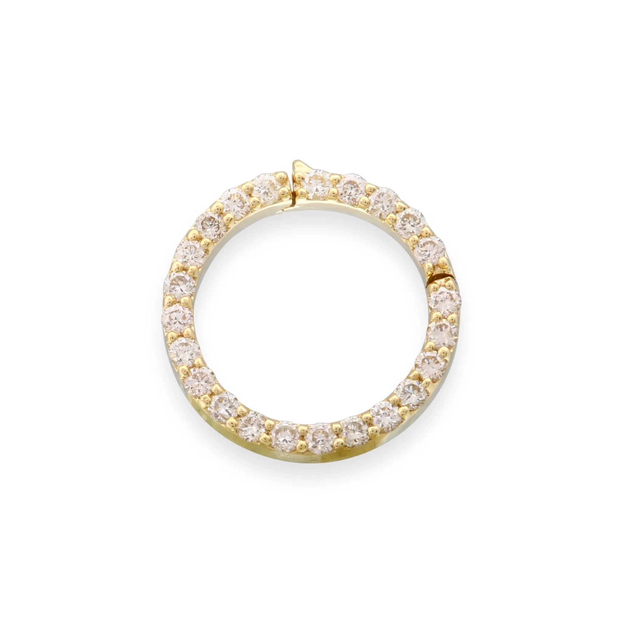 Round Diamond Charm Enhancer — Charms & Pendants — Mama Bijoux fine jewelry