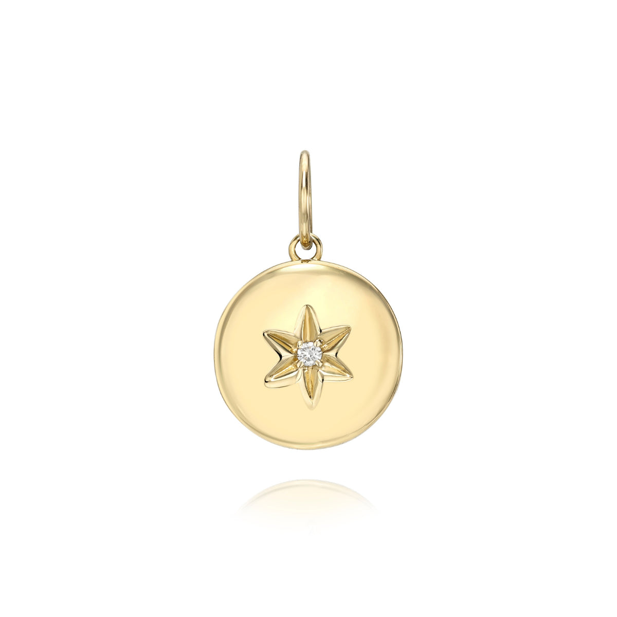 Sweet Diamond Locket Charm 14k yellow gold mama bijoux fine jewelry natural diamonds