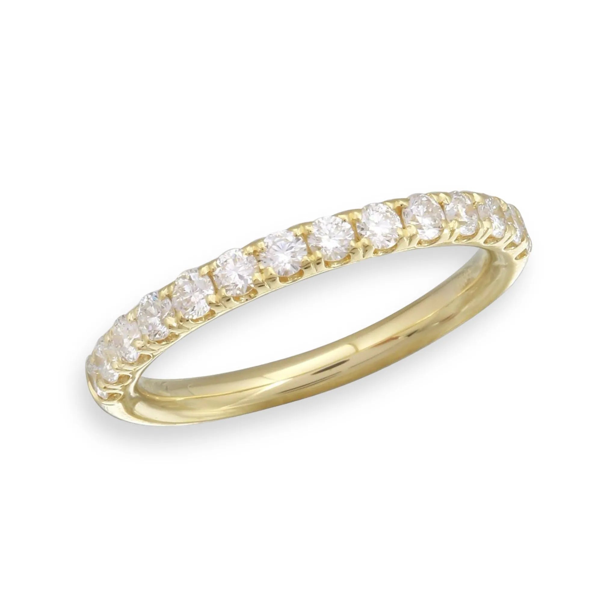 U Set Diamond Half Band (Larger Diamonds) — Rings — Mama Bijoux fine jewelry