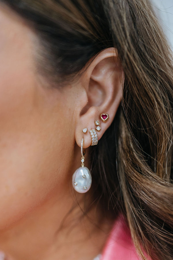 4 prong Mini Diamond Stud Earrings