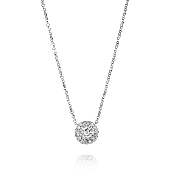 2 Carat Illusion Diamond Pendant Necklace (.60 ct)