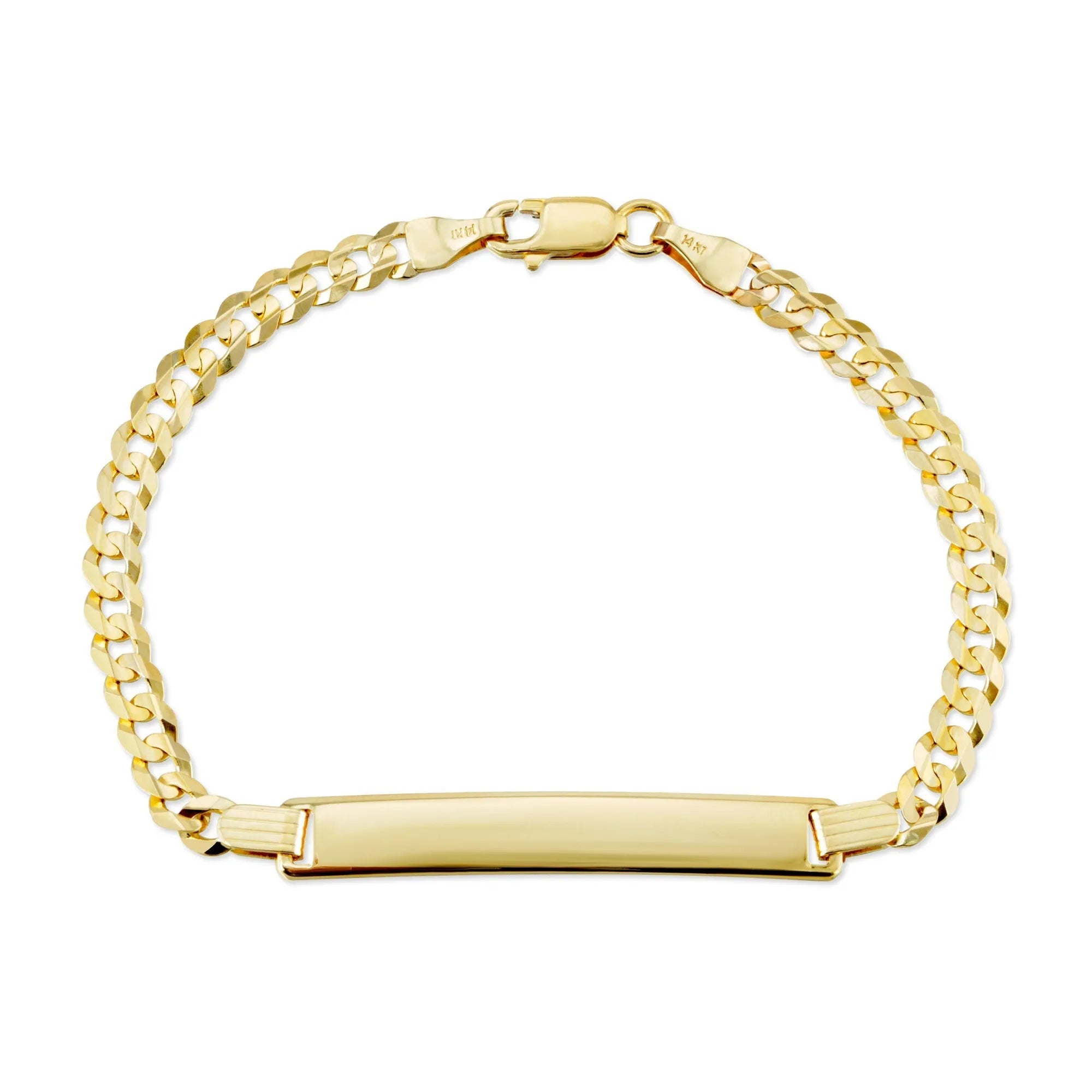 14k Gold Chain Name Bracelet (Adult Size)-Bracelets-Mama Bijoux-[14kgold]-[diamonds]-[heirloom_quality]-MamaBijoux