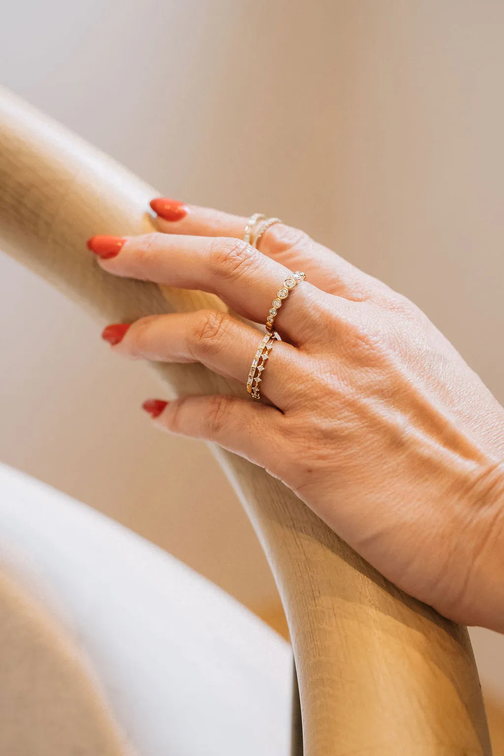 14k Gold Channel Set Baguette Diamond Ring-Rings-Mama Bijoux-[14kgold]-[diamonds]-[heirloom_quality]-MamaBijoux
