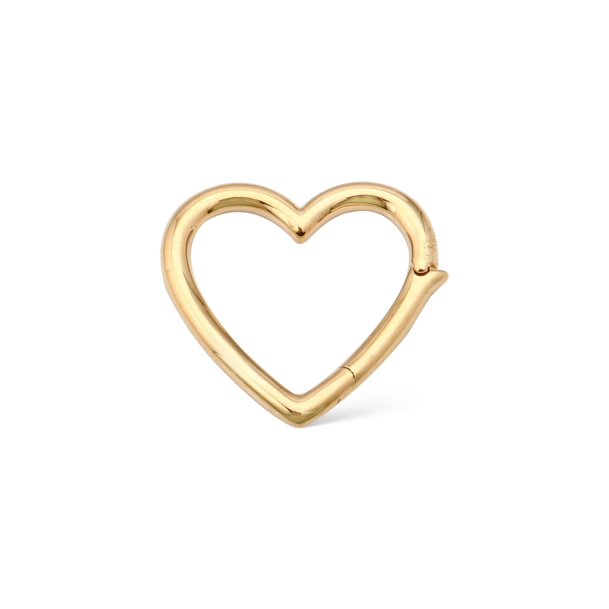 14k Gold Heart Charm Enhancer-Charms & Pendants-Mama Bijoux-[14kgold]-[diamonds]-[heirloom_quality]-MamaBijoux