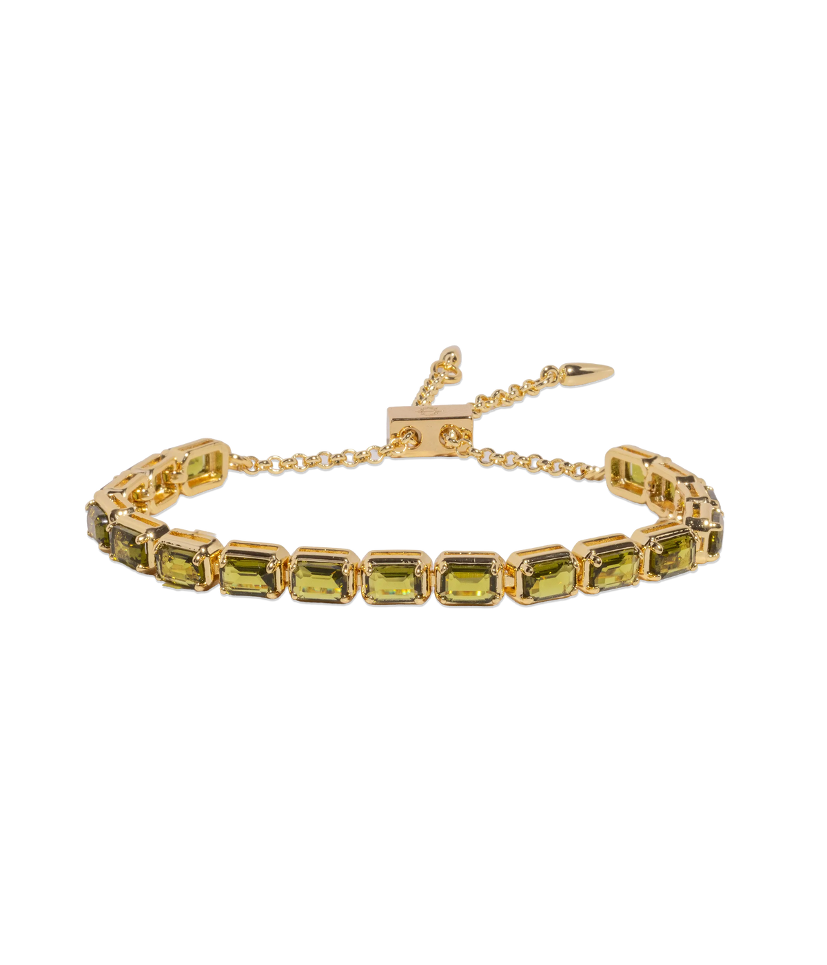 Liza Slider Bracelet in Olivine-Bracelets-Mama Bijoux
