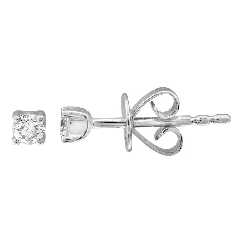 4 prong Mini Diamond Stud Earrings-Earrings-Mama Bijoux-[14kgold]-[diamonds]-[heirloom_quality]-MamaBijoux