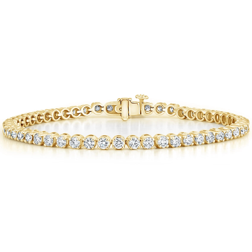 4.5 Carat Diamond Tennis Bracelet (4 prong)-Mama Bijoux-[14kgold]-[diamonds]-[heirloom_quality]-MamaBijoux