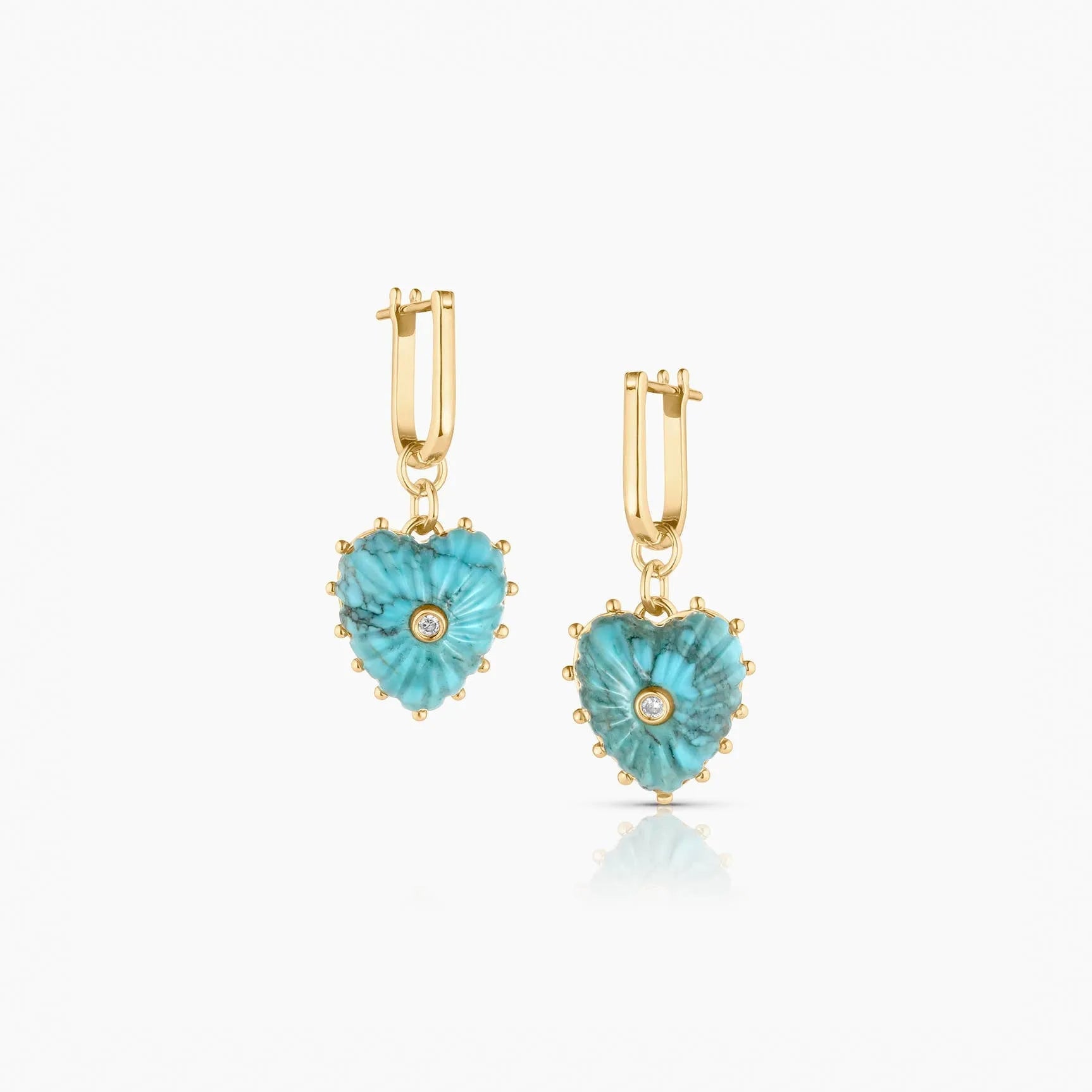 Isabel Howlite Earrings-Mama Bijoux