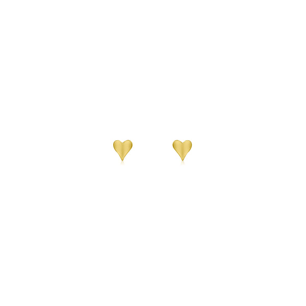 14k Gold Mini Bijoux Heart Studs